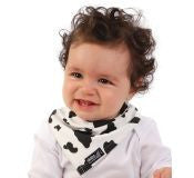 Babero Bandana Skibz Vaca Blanco Negro